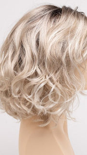 SILKY BEIGE | Light Platinum Blonde with Dark Brown Roots 