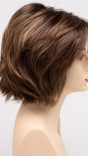 CINNAMON-TOFFEE | Neutral to Warm Light Brown with Dark Brown Roots