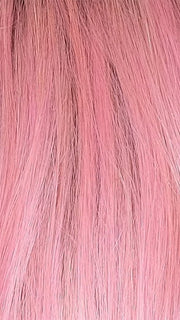 DUSTY ROSA | A Light and Medium Brown Root transitions to a combination of Pink and Violet with Ash and Pure Blonde Highlights