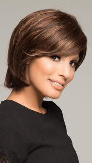 HALEY by ENVY in CINNAMON RAISIN | Medium Brown with Auburn and Cinnamon highlights