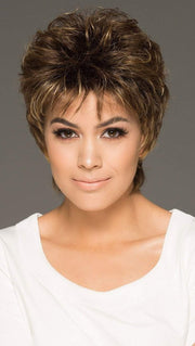 CHRISTA by Estetica in CKISSRT4 | Golden Brown with Copper Blonde Highlights and Dark Brown Roots