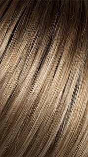 DARK-SAND-ROOTED | Light Brown Base with  Lightest Ash Brown and Medium Honey Blonde Blend and Dark Roots