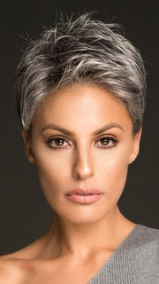 GO LACE by Ellen Wille in  SALT/PEPPER MIX | Light Natural Brown with 75% Gray,  Medium Brown with 70% Gray and Pure White Blend