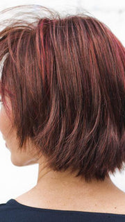 GAME by ELLEN WILLE in DARK CHERRY MIX | Medium-dark Burgundyred, Dark Auburn, blended with Darkest brown base