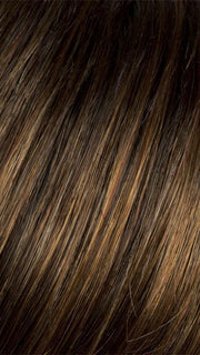 HAZELNUT ROOTED | Medium Brown base with Medium Reddish Brown and Copper Red highlights and Dark Roots