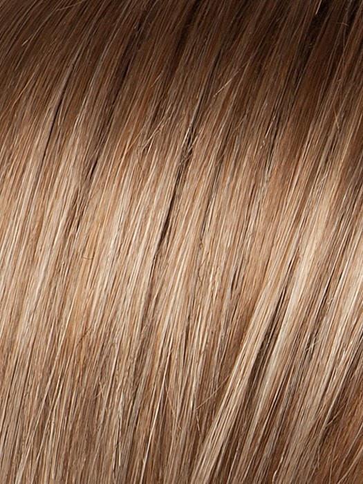 SAND-ROOTED | Light Brown, Medium Honey Blonde, and Light Golden Blonde blend with Dark Brown Roots