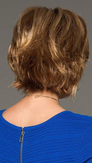 GOLDEN NUTMEG | Medium Brown roots with overall Warm Cinnamon base and Golden Blonde highlights