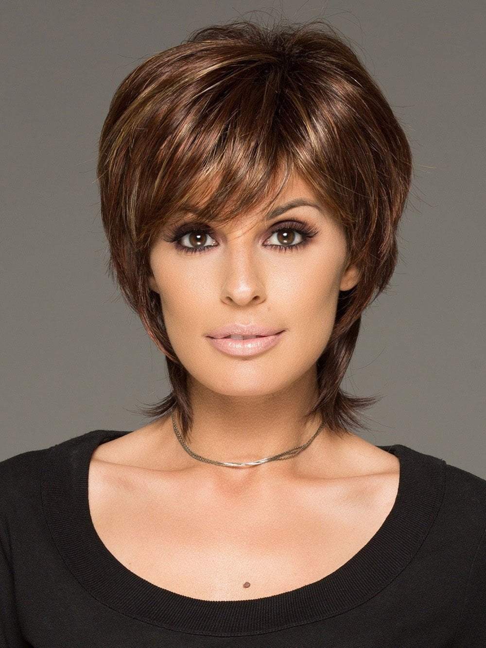 This cutting edge hair style has gorgeous layers and a long wispy nape for texture & easy styling