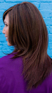 AVA by ENVY in CINNAMON RAISIN | Medium Brown with Auburn and Cinnamon highlights