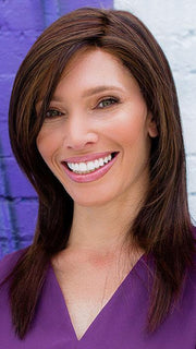 AVA by ENVY in CINNAMON RAISIN | Medium Brown with Auburn and Cinnamon highlights