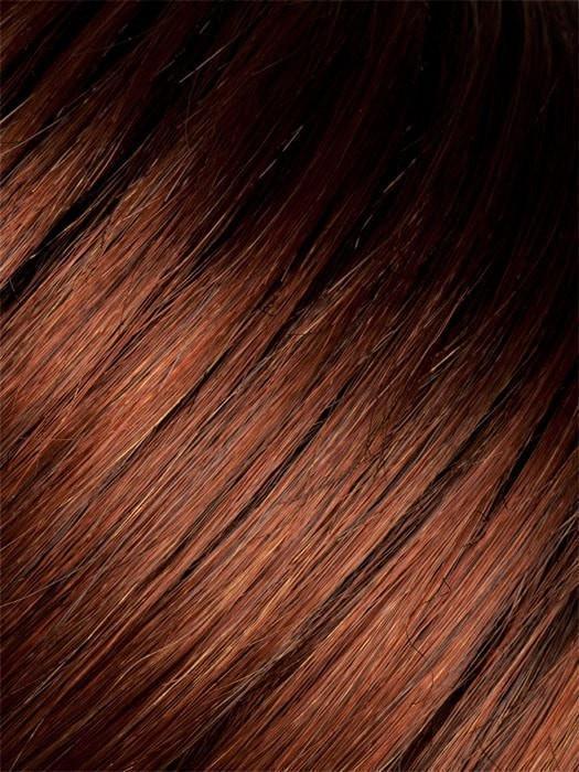 AUBURN-ROOTED | Dark Auburn, Bright Copper Red, and Warm Medium Brown blend with Dark Roots