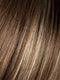 LIGHT BERNSTEIN ROOTED | Light Auburn, Light Honey Blonde, and Light Reddish Brown blend and Dark Roots