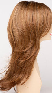 GOLDEN-NUTMEG | Medium Brown roots with overall Warm Cinnamon base and Golden Blonde highlights