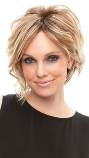 Jon Renau EVE in 12FS8 | Light Gold Brown, Light Natural Gold Blonde and Pale Natural Gold-Blonde Blend, Shaded with Medium Brown