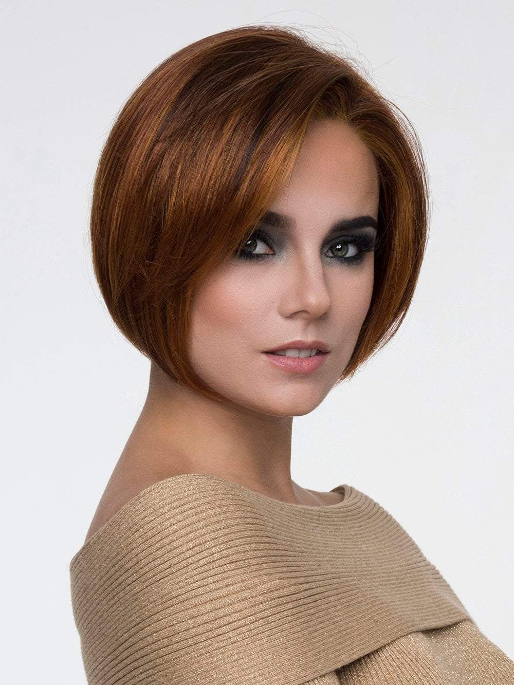 EVE Wig by ENVY in LIGHTER RED | Irish Red with subtle Blonde highlights
