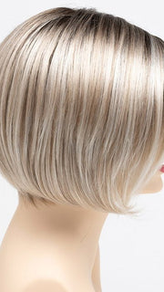 SILKY BEIGE | Light Platinum Blonde with Dark Brown Roots 