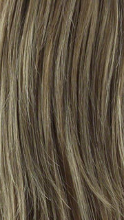 Color F18/22 = dark ash blonde frosted with champagne blonde