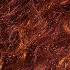 FLAME-LIGHTED | Bright Burgundy Red base with Bright Strawberry Blonde highlights on the top only, darker nape