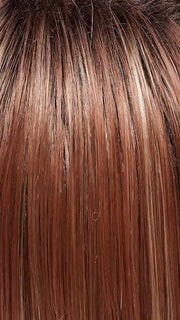 FS6/31S6 SALTED CARAMEL | Medium Natural Red Brown with Red Gold Blonde Bold Highlights, Shaded with Brown
