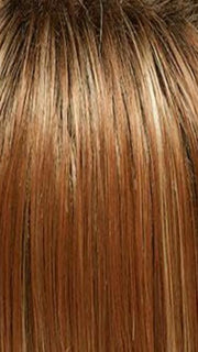 FS26/31S6 Salted Caramel - Medium Natural Red Brown with Red Gold Blonde Bold Highlights, Shaded with Brown