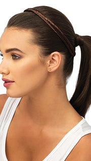 FISHTAIL BRAID HEADBAND by POP by hairdo in R10 CHESTNUT | Rich Medium Brown with subtle Golden Brown Highlights Throughout