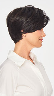 Long enough to tuck behind the ears, or sweep to the side for extra volume