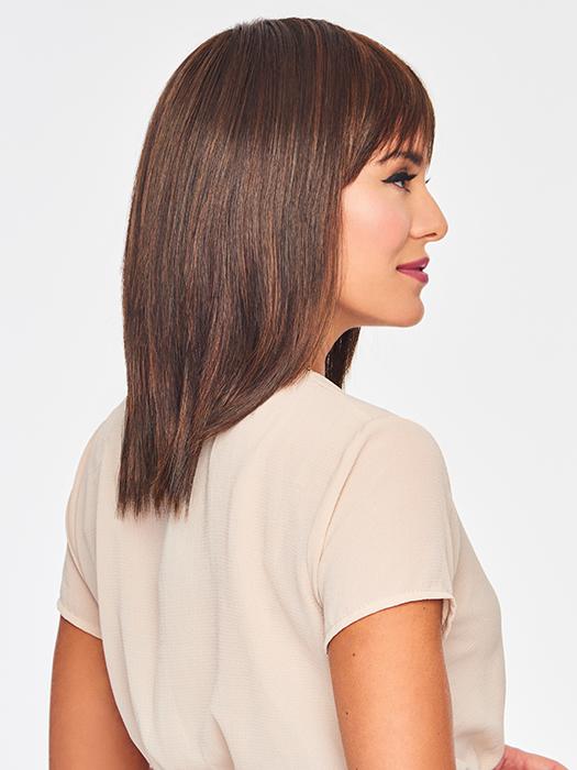 This long bob features an open cap design to keep you cool no matter the occasion
