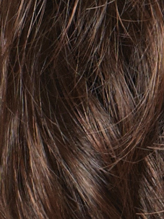 Color Ginger-Brown = Dark Chocolate (6) with Dark Auburn (30) Highlights