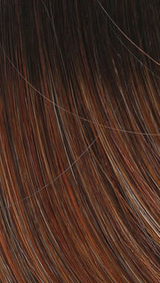 GL29-31SS SS RUSTY AUBURN | Chocolate brown base blends into multi-dimensional tones of medium copper and amber