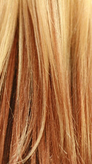 Color GM234 = Golden Platinum Blonde Top Golden Auburn Middle Reddish Brown Bottom