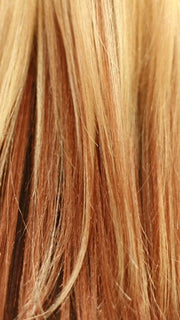 GM234 | Gradual Mix OMBRE Color. Golden Platinum Blonde Top, Golden Auburn Middle, Reddish brown Bottom