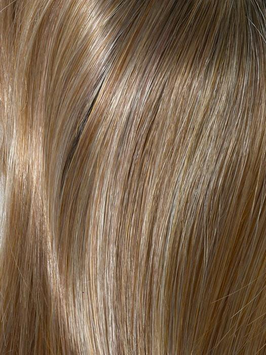 GOLDEN-NUTMEG | Medium Brown roots with overall Warm Cinnamon base and Golden Blonde hightlights