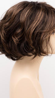 AMARETTO-CREAM | Dark Brown roots with overall Medium Brown base with Honey Blonde highlights