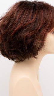 CHOCOLATE-CHERRY | Dark Brown roots with overall Medium Brown base with Deep Red highlights