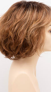 CREAMED-COFFEE | Medium Brown roots and base with Cinnamon and Golden Blonde highlights