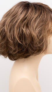 TOASTED-SESAME | Medium Brown roots with overall Warm Cinnamon base and Wheat Blonde highlights