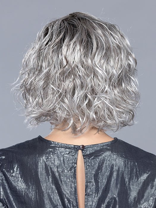 GIRL MONO LARGE by Ellen Wille in STONE GREY ROOTED 56.60.58 | Dark Brown, Lightest Brown and Lightest Blonde blended with Pearl White and a Grey Blend with Shaded Roots