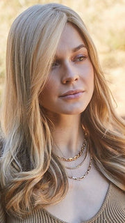 This topper is 14" of hair length and will instantly boost volume and length