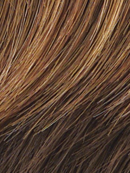HT829S+ - Medium Brown with Ginger highlights