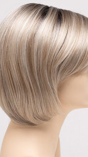 SILKY BEIGE | Light Platinum Blonde with Dark Brown Roots 