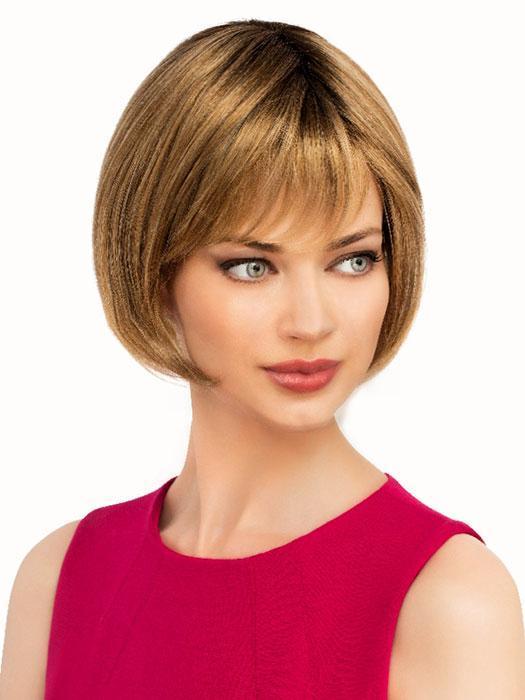 100% hand tied cap, a chic feathered layered bob wig