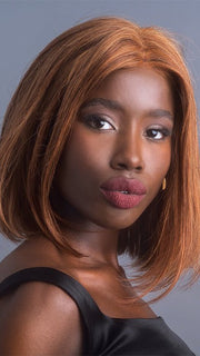 HARRIET by Rene of Paris in AUTUMN-TEAK | Deep Red with shades of Red, Orange Gold and Red Brown