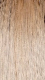 HONEY WITH CHAI LATTE | Light Golden Brown with Pale Golden Blonde & Medium Golden Blonde Highlights on Top, Medium Brown Roots