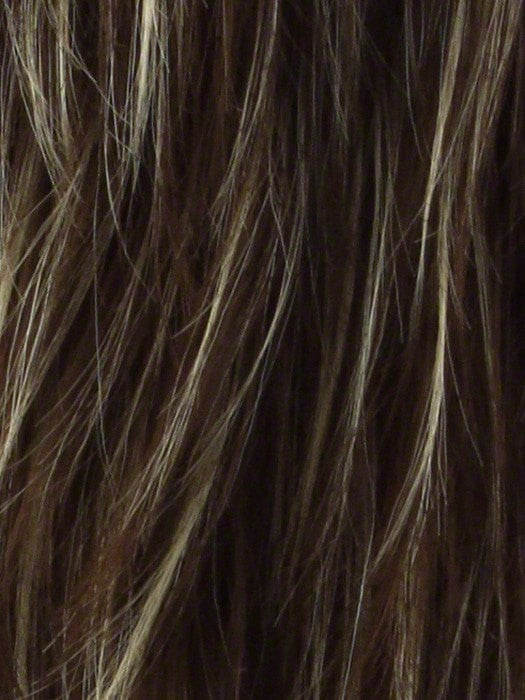 Color Iced-Mocha-R = Rooted Dark with Medium Brown blended with Light Blonde highlights