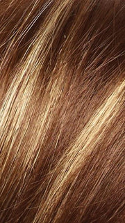ICED MOCHA R | Rooted Dark Brown with Medium Brown Base Blended with Light Blonde Highlights 