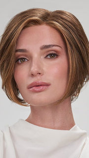 IDALIA by Jon Reanu in 6F27 CARAMEL RIBBON | Brown with Strawberry Blonde Highlights