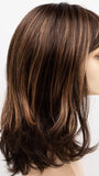 AMARETTO-CREAM | Dark Brown roots with overall Medium Brown base with Honey Blonde highlights