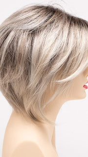 SILKY BEIGE | Light Platinum Blonde with Dark Brown Roots 
