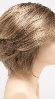 SAHARA BLONDE | Softer Dark Blonde with Light Golden Blonde, and features Chestnut Roots
