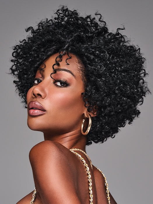 Sassy coiled curls that can be worn straight out of the box or picked out for maximum fullness